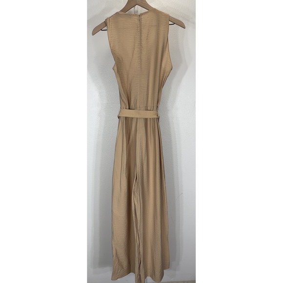 INTERMIX Paula Belted Twill Jumpsuit Size 6 Boho - Picture 8 of 11